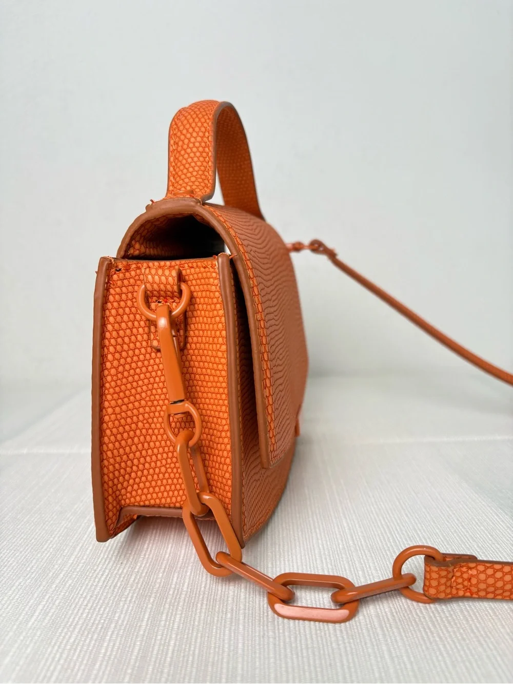 ZARA Embossed Mini Bag Crossbody Satchel Purse